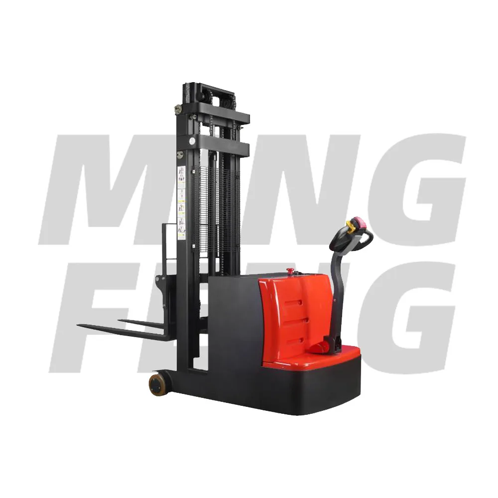 Mingfeng популярный счетчик 800 кг сбалансированный вилочный подъемник штабелеры 1600 мм 3000 мм полностью электрические автоматические штабелеры