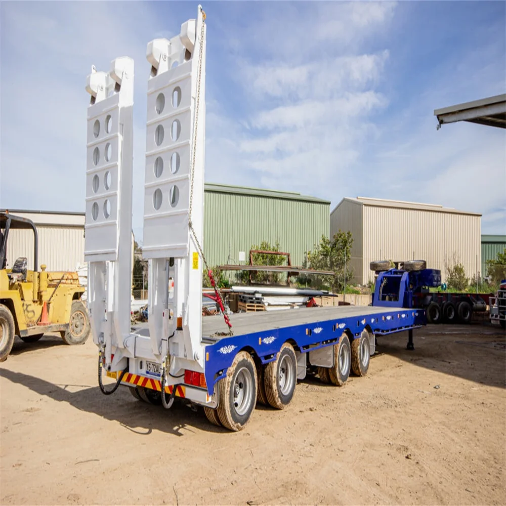 BERKLEY 3 axles Carry Excavators Lowboy low platform trailer Australian ADR Certification lowbed truck Semitrailer