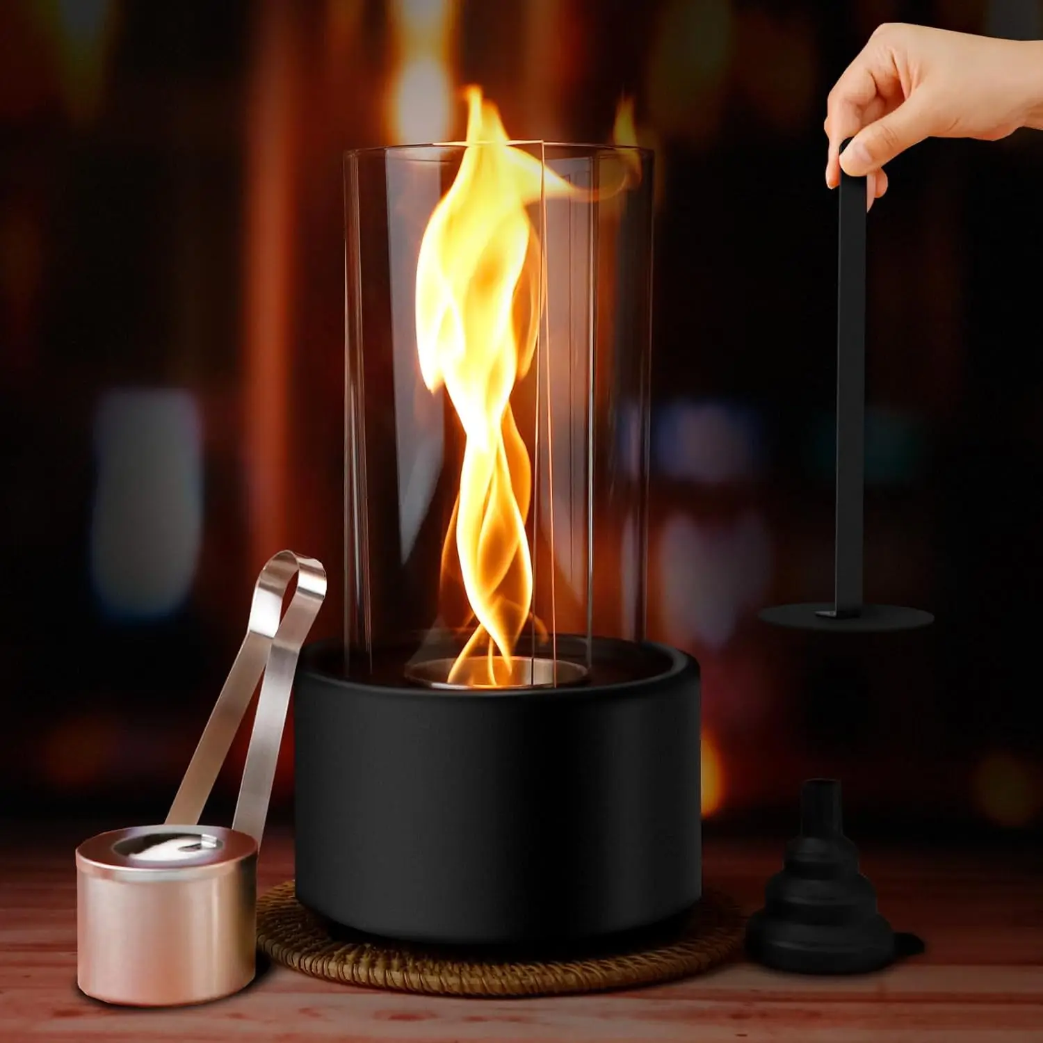 Tornado fire pit garden fireplace home decoration Tabletop Fire Pit Table fire Bioethanol Fireplace with spin flame