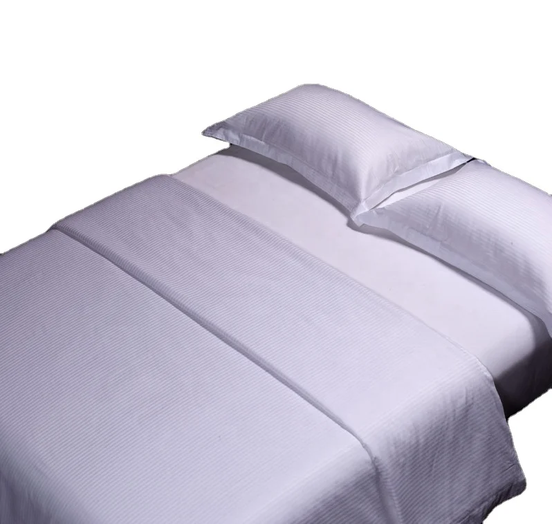 180tc 40x40s poly cotton cotton plain white hotel bed sheet bedding fabric