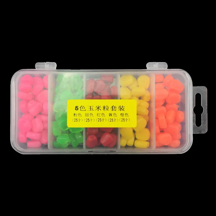 Rocklure 5 Colors Soft Lures Corn Fishing Lure Silicone Bait 1cm Carp Fishing Bait Fishing Gear