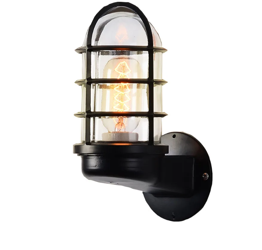 Vintage Industrial Cage Guard  Retro Industry Wind Light Fixture Modern Wall Lamps