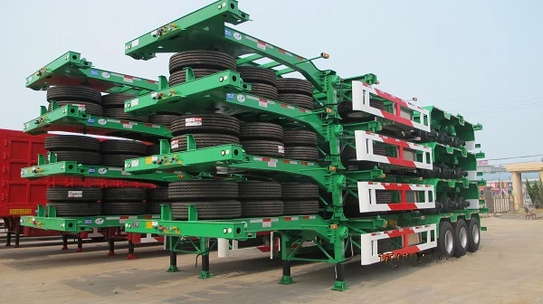 Cheap Price Hot Sale 2 3 Axles  Flatbed Semi Truck Trailers Flatbed Trailers