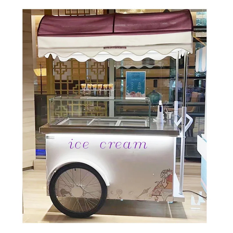 Good Price Street Mobile  Popsicle Ice-cream Cart Freezer And Ice Cream Cart To Tent