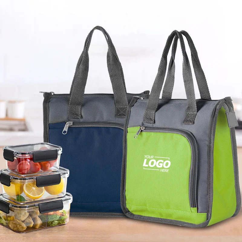 Insulated Lunch Box for Men and Women - Small Reusable Tote Lunch Bag for Office, Work, Beach, or Travel