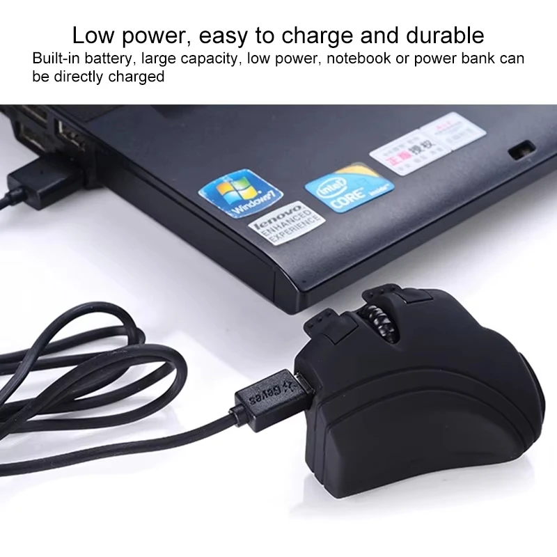 2.4G Lazy Finger Ring Mini USB Bluetooth Gaming Mouse Rechargeable Handheld Mini Mouse 1000DPI for Computer Laptop