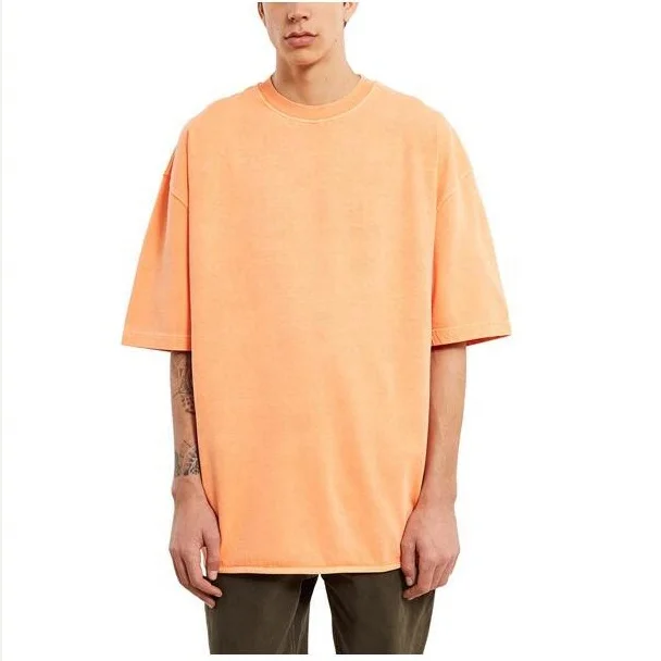 
 Wholesale custom LOGO embroidery printing High quality short sleeve 100% heavy cotton oversized t shirt  