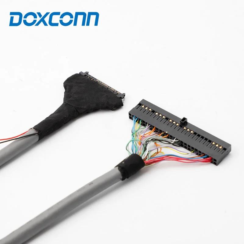 OEM Custom Wiring Harness LVDS screen cable 20276 Ipex 30/40pin Lcd display cable wireharness