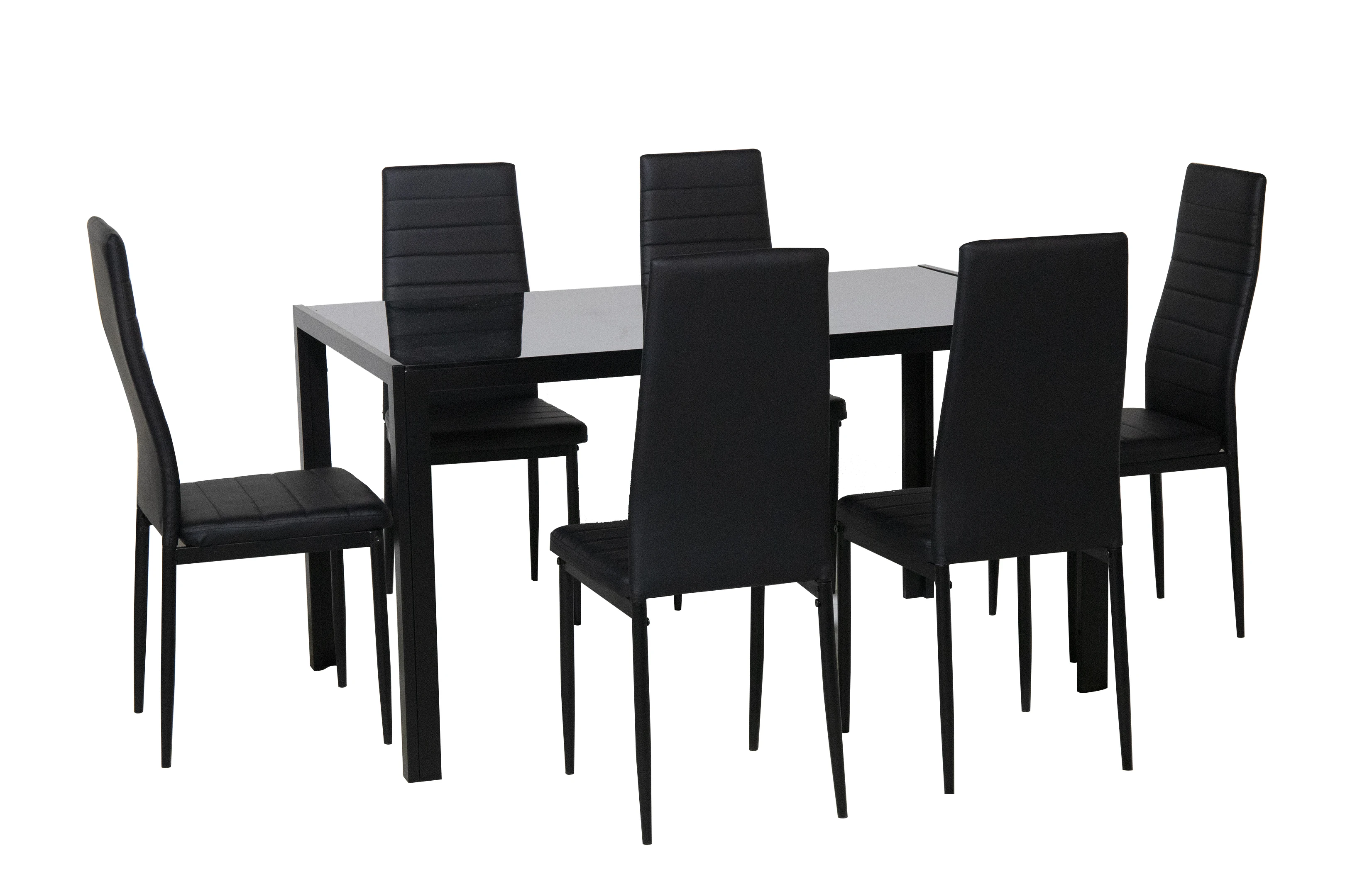 Italian Classical Style Dining Room Sets Glass Metal Dining Table Set Royal Design Dining Table Set 6 Chairs