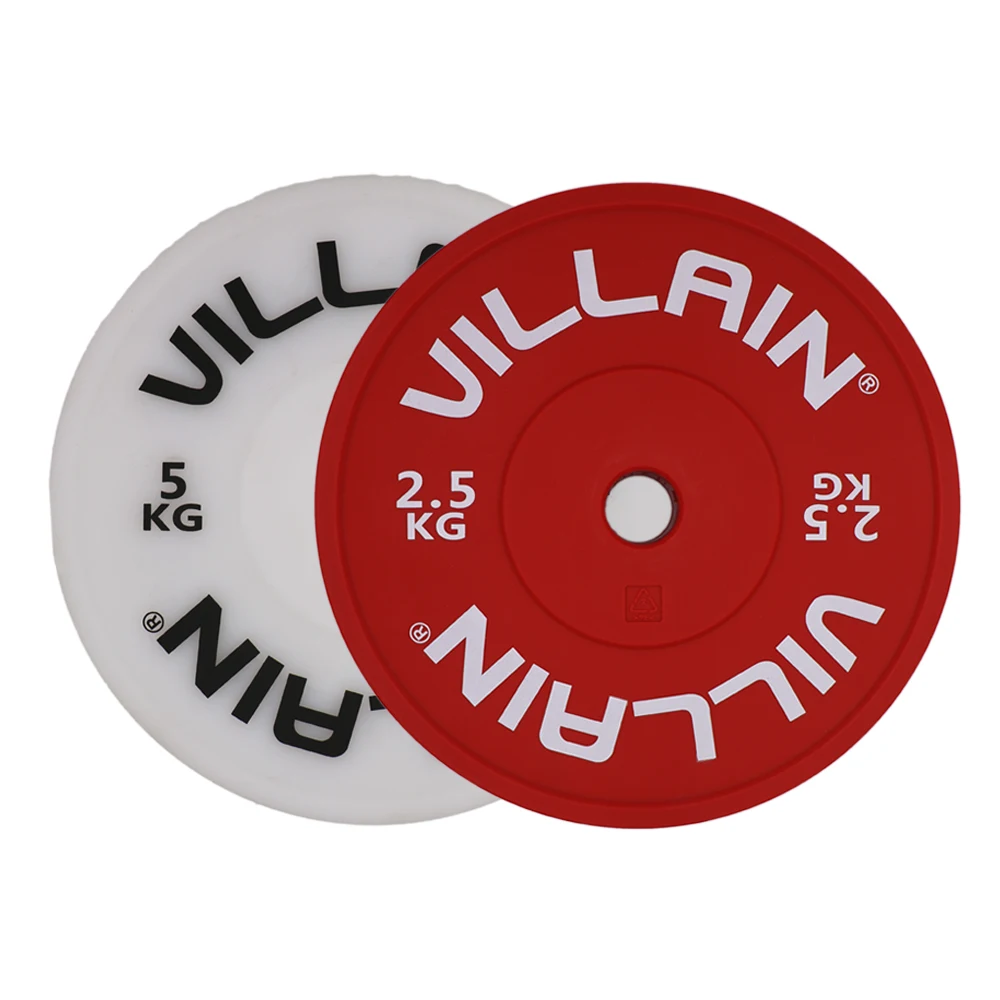 Hot Sale Brand New Weightlifting PE Plastic Technique Bumper Plates 2.5Kg & 5Kg Round design