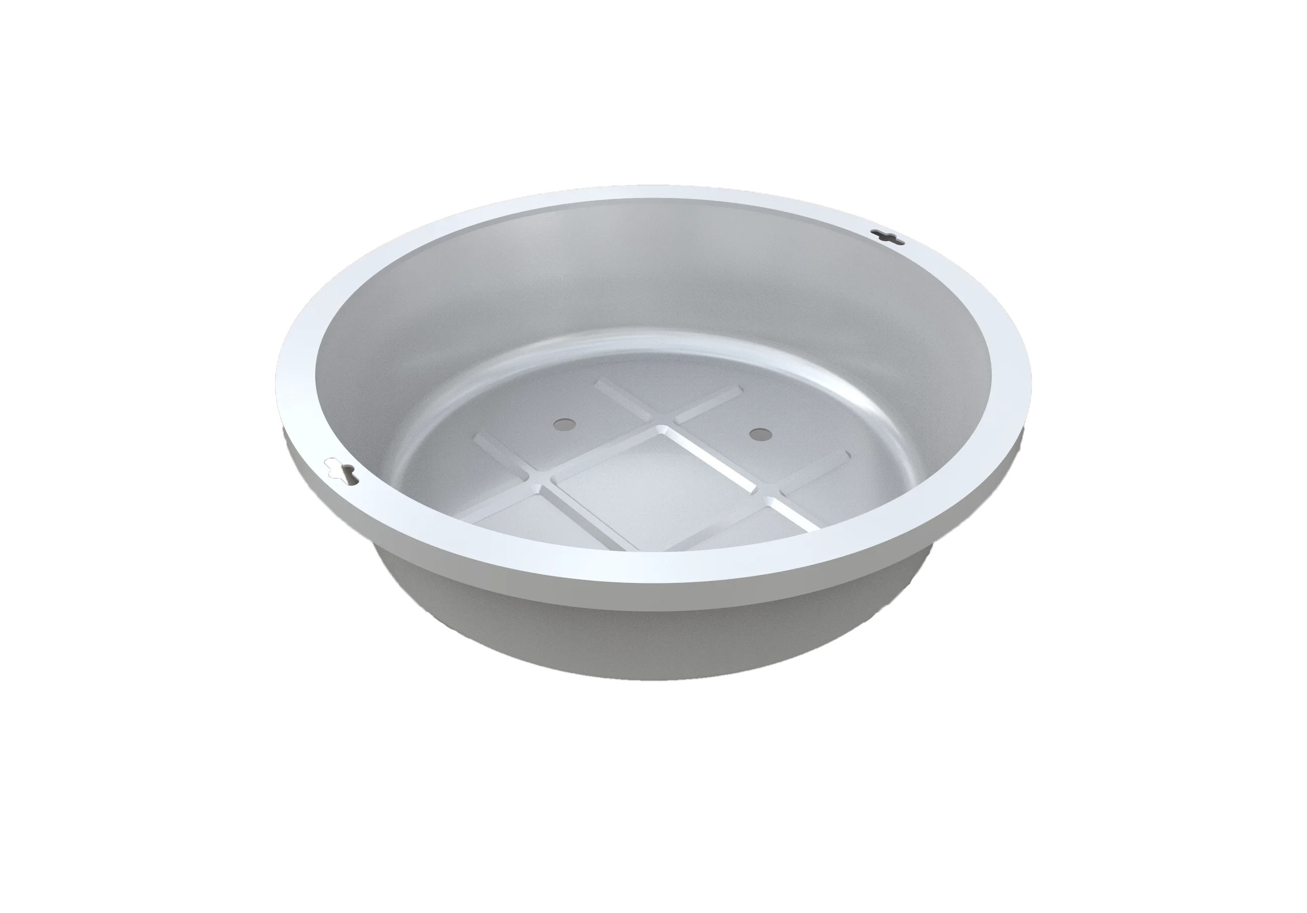 Grass manhole cover recessed stainless steel manhole cover