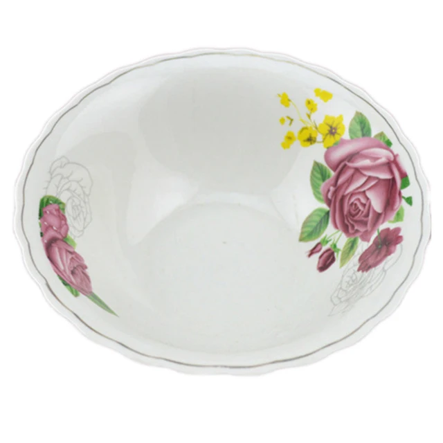 hot selling ceramic bowl with custom decal and porcelain rice bowl soup bowl