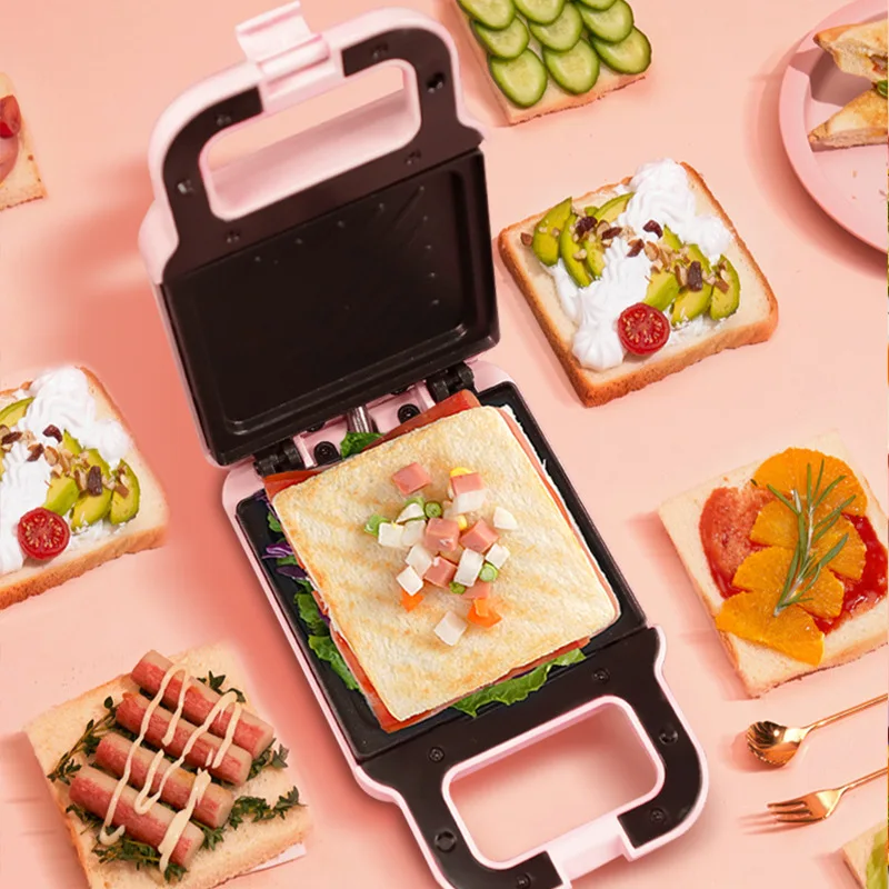 Replaceable Plate Ice Cream Cone Belgian Sandwich Pancake Electric Mini Waffle Maker