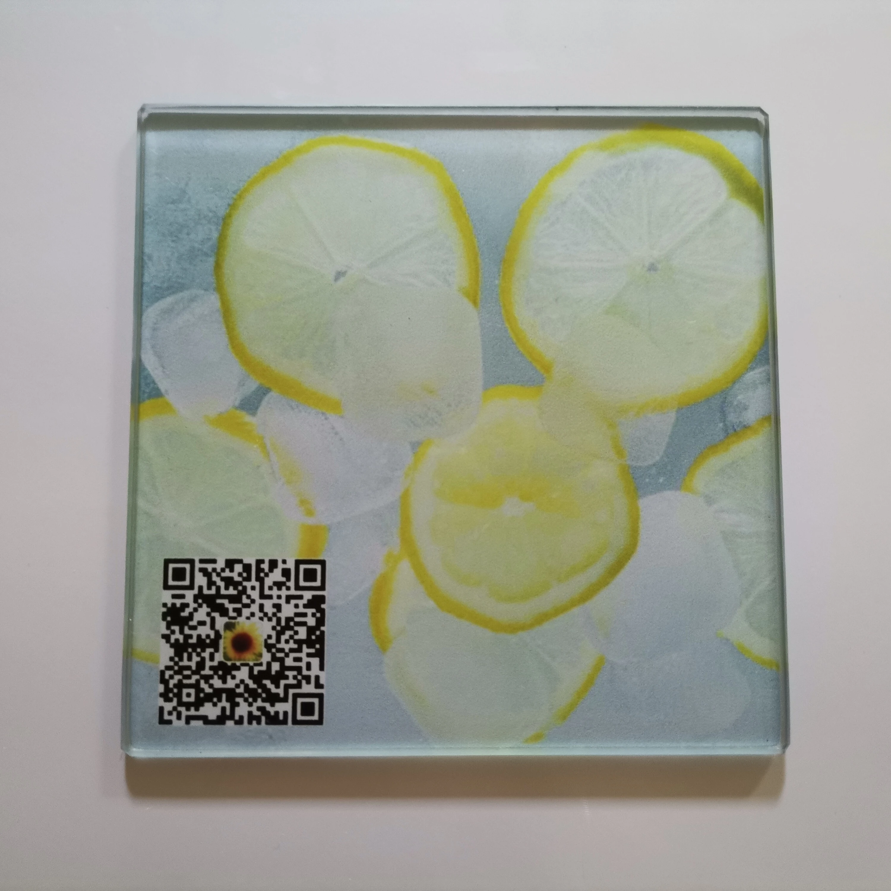 Wholesale Sublimation 4 Pieces Tempered Glass Square Coaster Coffee Cup Mat Heating Press Thermal Coated Transfer Crafts