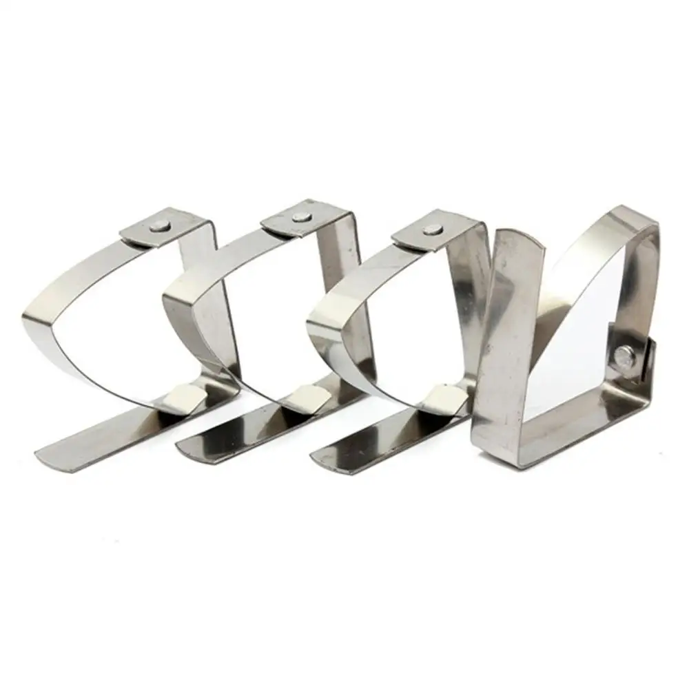 Регулируемый держатель из нержавеющей стали с большим отверстием под заказ, зажим для скатерти для вечеринки и пикника