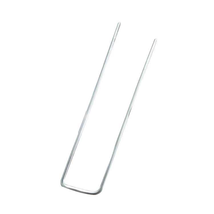 Hot Sale Stainless Steel Landscape Sod Stakes Nail Cloth Ground Nails U Shaped Securing Pegs For Artificial Grass