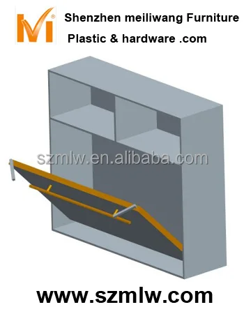 Space-Saving Wall Bed with Desk Hardware Accessories