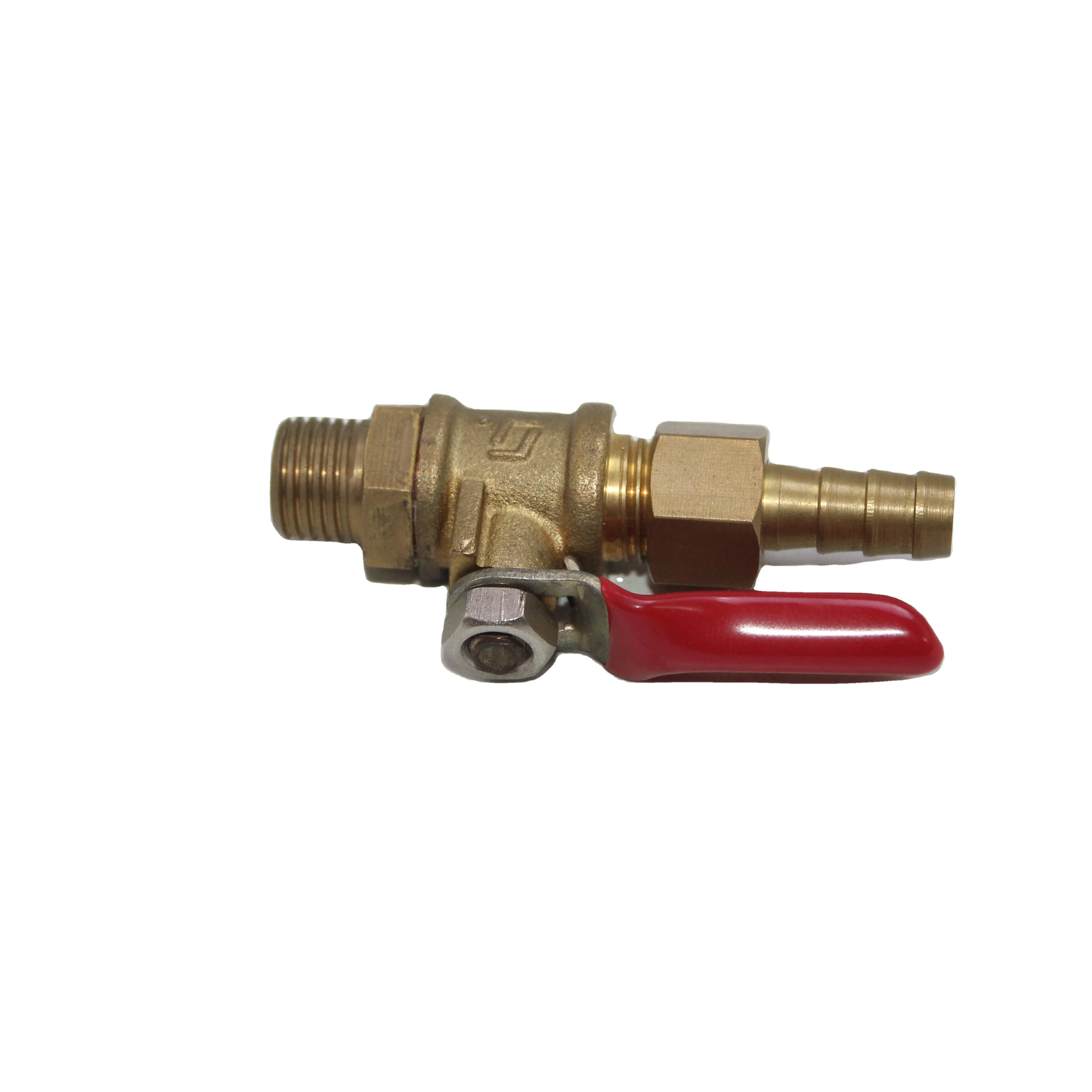 BRASS BALL MALE  VALVE FOR GAS MEDIA