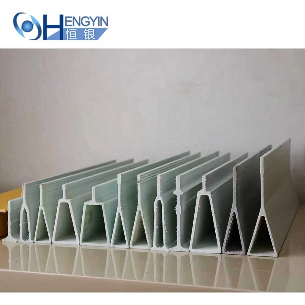 GRP FRP  High bearing capacity support for pig crate flooring fiber glass beam supports
