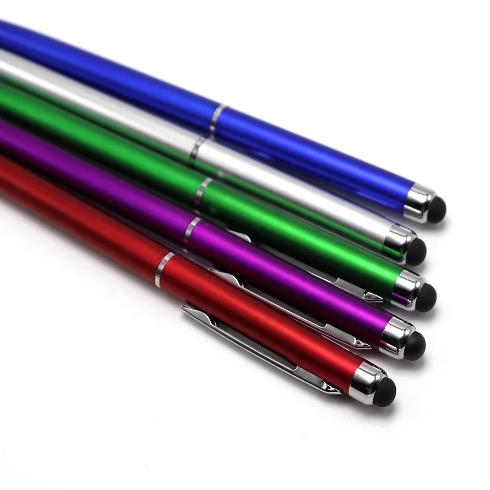 2024 stationery supplier  hot sales hotel advertising pen slim twist stylus touch pen with customize logo