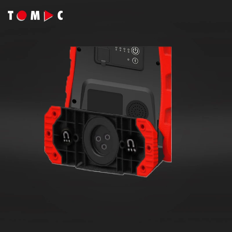 TOMAC 30W 2900 Lumen Flood Work Light with Integrated Bluetooth Speaker for Versatile Outdoor and Indoor Use
