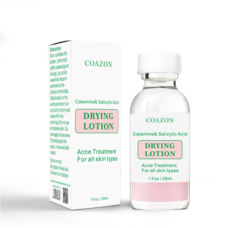 Beaty skin Drying Lotion Overnight Salicylic Acid serum and Sulfur Cystic Acne Spot Treatment for Face and Body