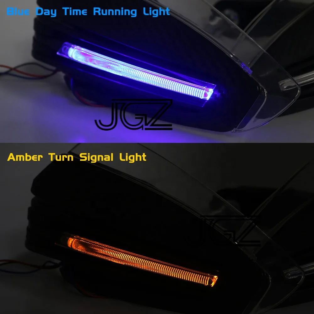 Motorcycle LED Hand Guards Carbon Handguards Turn Signal Light Hand Protection Universal for KTM Ducati Honda Kawasaki Yamaha