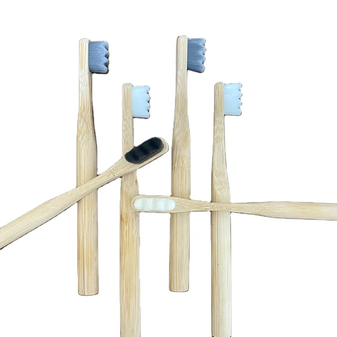 Biodegradable Customized Logo Ultra Soft Bristles Eco friendly Nano Toothbrush With Custom Packaging