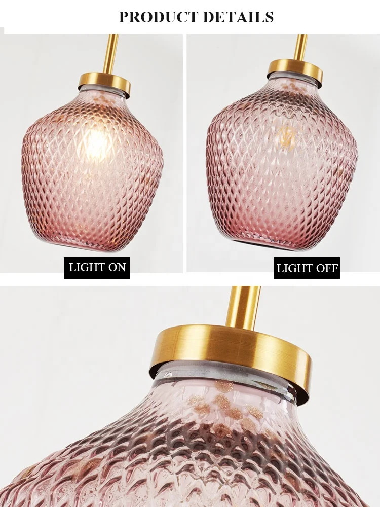 
commercial cafe shop bar loft led bulb decorative retro vintage stain colored lamp shade pendant light 