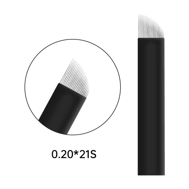 Hot Sales Customized Superior Quality Disposable 304 Stainless Steel Permanent Makeup Eyebrow Microblading Needles