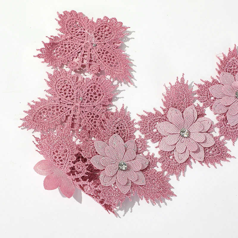 Source Factory Sales Trimming Lace New Design High Quality  Spot Drill Tailorable Lace Water Soluble OEM/ODM