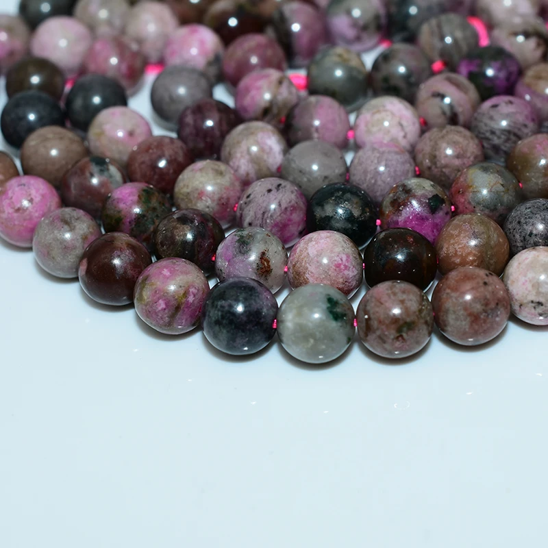 Wholesale Natural Cobaltoan Calcite Loose Gemstone Beads 6/8/10mm round Shape for DIY Jewelry Making Stone Beads