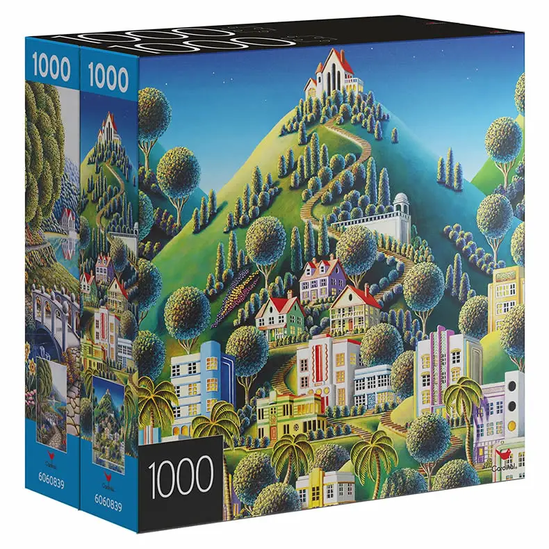 custom puzzle oem printing custom image 1000 piece jigsaw puzzle for Adults