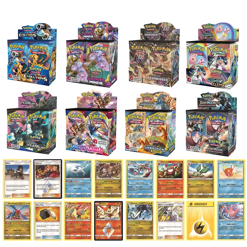 Pokemone настольная игра против карт хорошего качества 324 шт./кор. солнце и луна игры pokemone Gx усилительный насос cardse