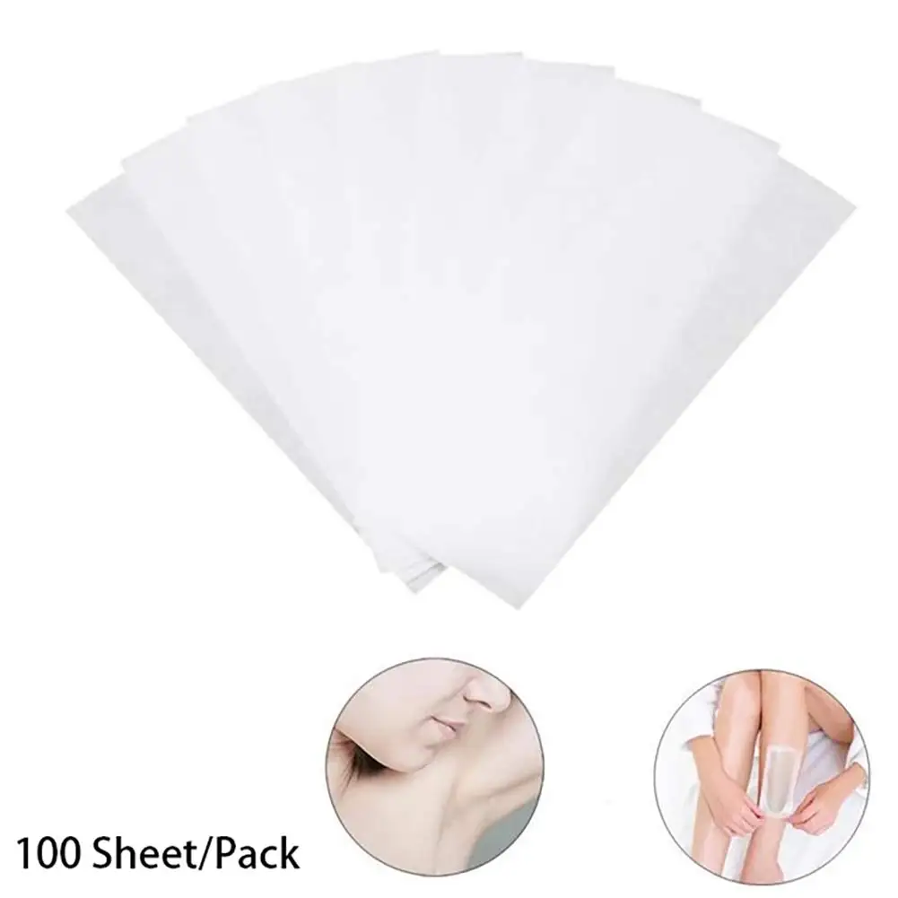Manufacturer spot waxing paper 100 pieces bag non-woven waxing cloth disposable waxing paper white Factory direct sales