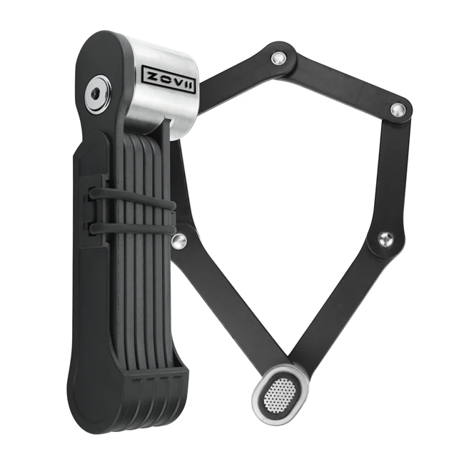 High Quality Stainless Steel Folding Lock Combination Security Highly Efficient Alarm System Bicycle Lock