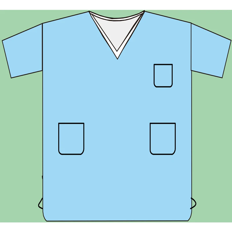 Оптовая продажа, медицинская униформа, SMS, одноразовые скраб-Костюмы для врачей и медсестер