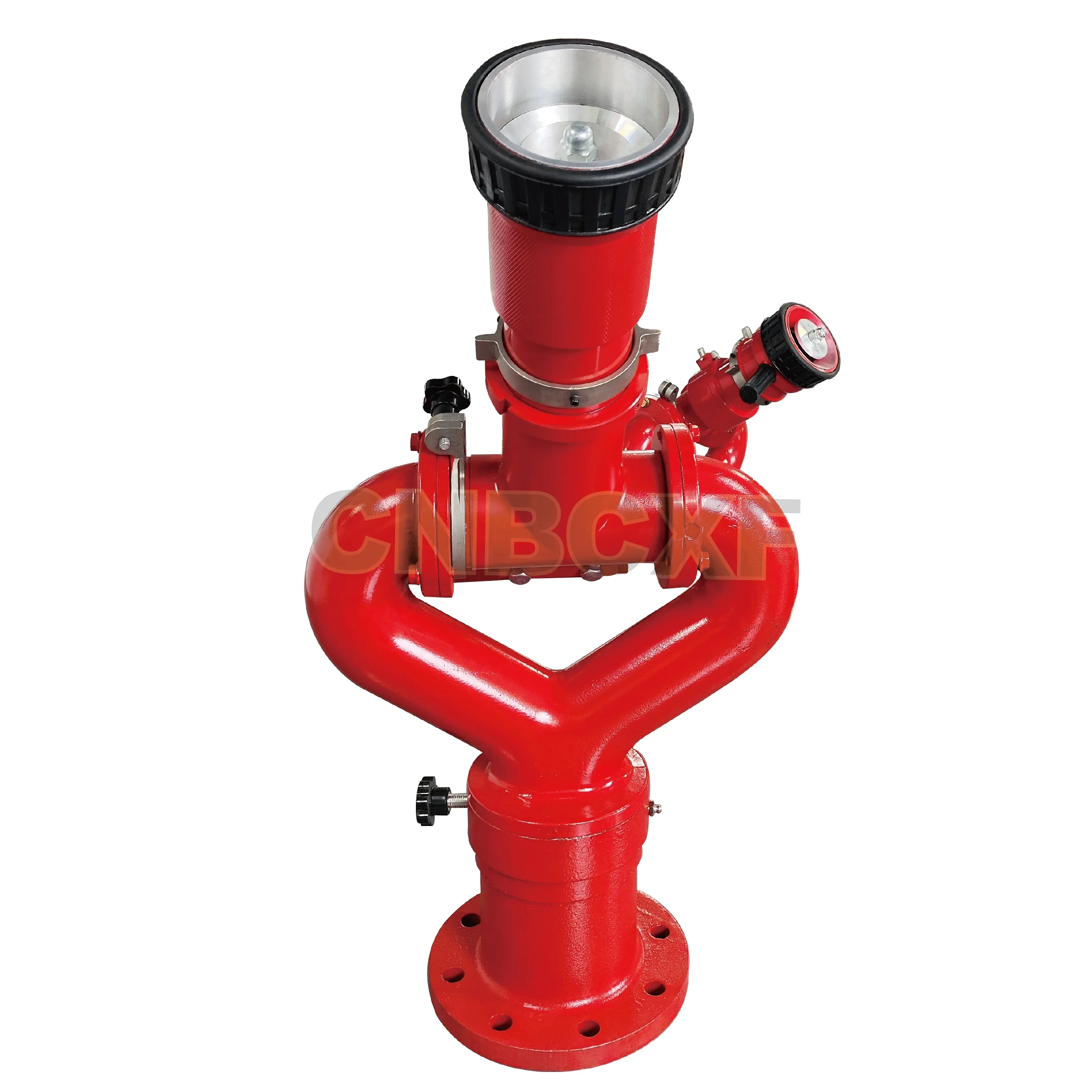 BaiChuan Flanged PS10/50W-D Adjustable fire monitor with flange long distance fixed fire water cannon