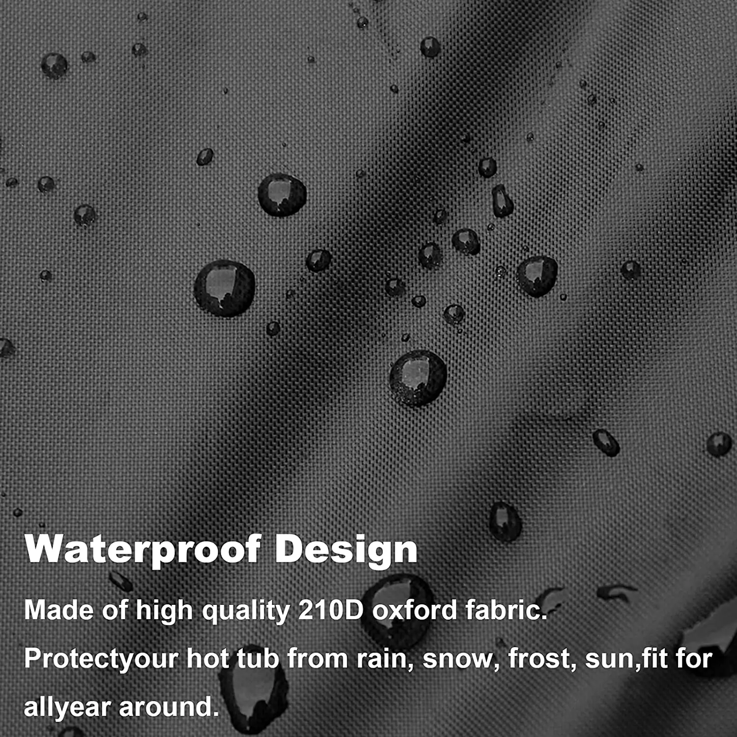 2022 Square Hot Tub Cover Cap 210D Oxford Fabric Waterproof UV Protection Outdoor SPA Cover for Hot Tub cover