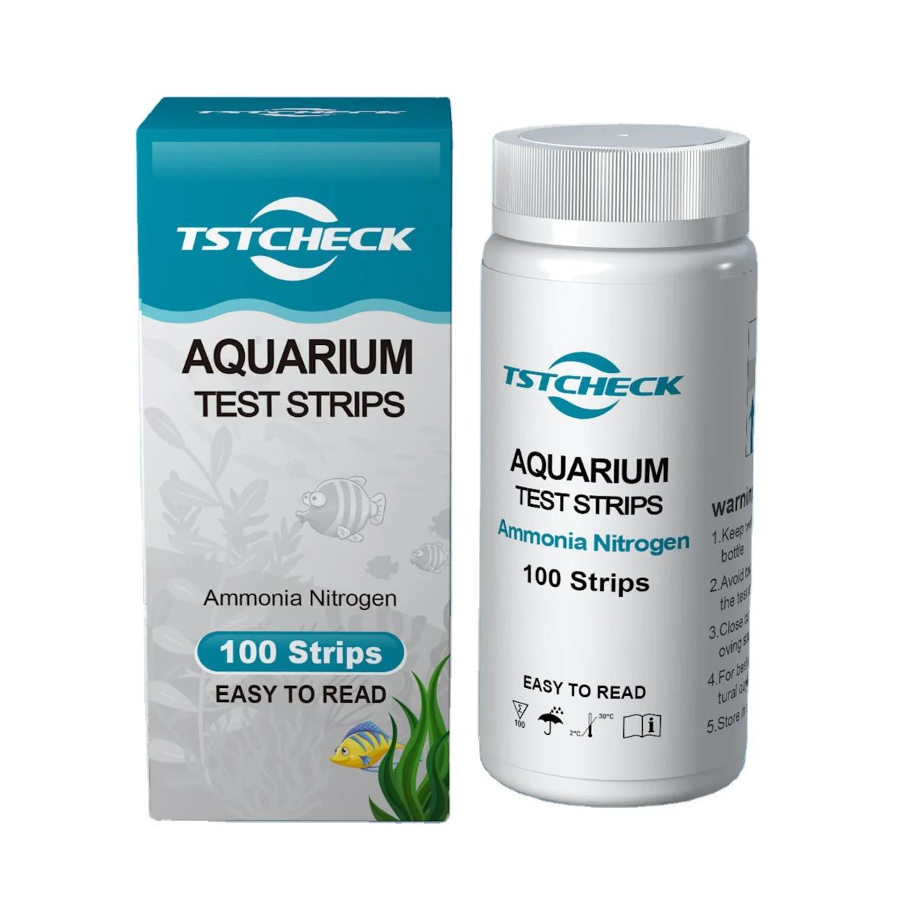 ammonia nitrogen test strip aquarium for tank fresh water and sea water 30seconds!
