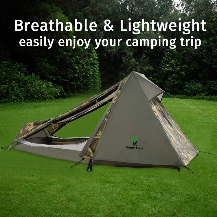 Outdoor Hiking 1-Person Elevated Tents Foldable Camping Cot Tent
