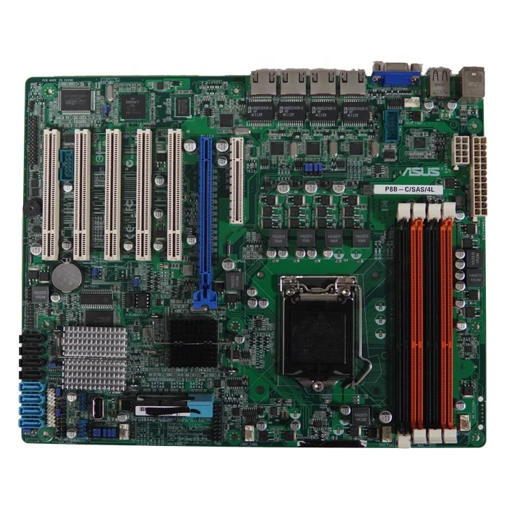 Motherboard P8B-C/SAS/4L for asus with Socket 1155 32GB for office computer