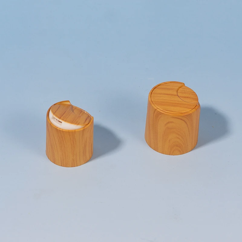 water transfer printed disc top cap bamboo design 18/410 20/410 24/410  28/410  cream pump customized