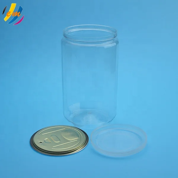 New style  clear 1000ml round plastic candy jar  container