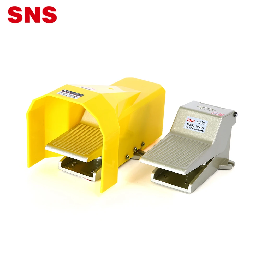 SNS FOV Series China manufacturer pneumatic foot motorized 2 inch ball brake valve