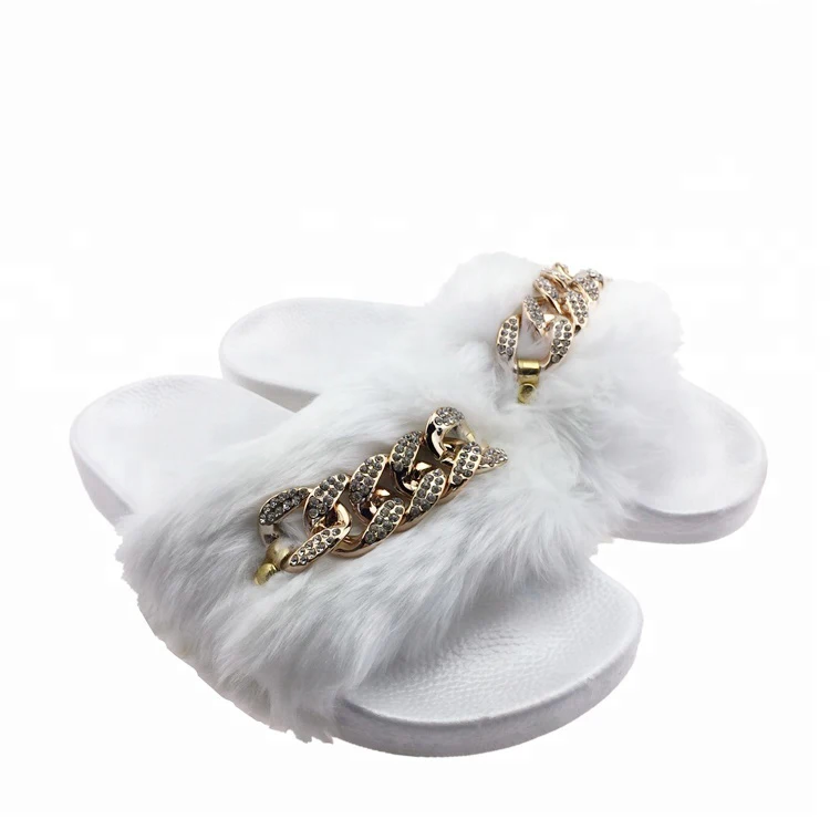 Slippers Women Wholesale Lady fashion shoes Mink Sandals Fur Slides