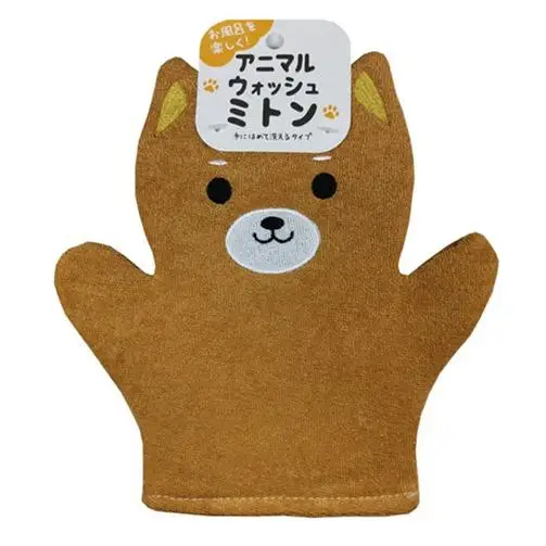 Pet Bath Glove Loofah Dead Skin Remover Sponge Soft Cotton Nylon Frothing Mitt Polyester Massage Cellulose Bath Sponge