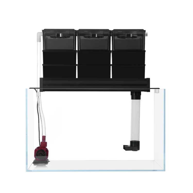 Фильтр стекания безопасный и качественный бытовой 9 коробок фильтр для аквариума пластиковая коробка аквариумы аксессуары л