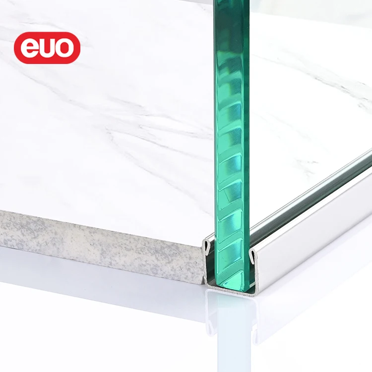 euo Manufacturer metal u channel stainless profile for bathroom shower glass doors