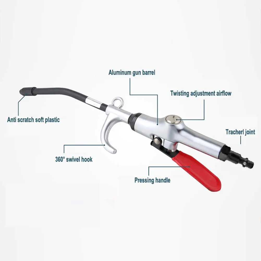 Plastic Air Blow Gun Extension Pressure Air Gun Clean Dust adjustable air blow gun
